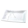 Πιατέλα σερβιρίσματος WHITE BLOSSOM, 33 x 19 cm, MIJ