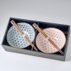 Μπολ φαγητού ASANOHA DESIGN, σετ 2 τεμαχίων, 500 ml, με chopsticks, MIJ
