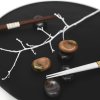 Λουστραρισμένα Chopsticks, λευκά, MIJ