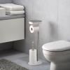 βάση χαρτιού υγείας EASYSTORE 68 cm, ασημί / λευκό, ανοξείδωτο ατσάλι, Joseph Joseph