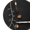 Μικρό σκεύος για στήριξη chopsticks MATT BLACK, από πορσελάνη, MIJ
