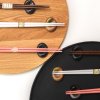 Μικρό σκεύος για στήριξη chopsticks MATT BLACK, από πορσελάνη, MIJ