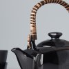 Τσαγιέρα και φλιτζάνια τσαγιού σε σετ GUNMETAL, 5 τεμάχια, MIJ