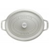 Κατσαρόλα COCOTTE, 23 cm, οβάλ,σε λευκό, από μαντέμι, Staub