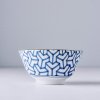 Μπολ σερβιρίσματος INDIGO IKAT HERRINGBONE, 13 cm, 350 ml, MIJ
