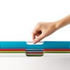 Επιφάνεια κοπής FOLIO κλασική, σετ 4 τεμαχίων, με βάση, σε λευκό, Joseph Joseph