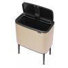 Κάδος με καπάκι αφής TOUCH BIN, 36 l, σε απόχρωση σαμπάνιας, Brabantia