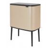 Κάδος με καπάκι αφής TOUCH BIN, 36 l, σε απόχρωση σαμπάνιας, Brabantia