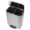 Κάδος με πεντάλ BO, 2 x 30 l, ματ ατσάλι, Brabantia