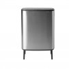 Κάδος με καπάκι αφής BO HI, 60 l, ματ ατσάλι, Brabantia