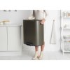 Κάδος με πεντάλ BO, 2 x 30 l, σε πλατίνα, Brabantia