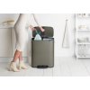 Κάδος με πεντάλ BO, 2 x 30 l, σε πλατίνα, Brabantia