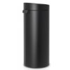 Κάδος με καπάκι αφής TOUCH BIN NEW, 30 l, σε μαύρο ματ, Brabantia