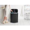 Κάδος με πεντάλ BO, 2 x 30 l, σε μαύρο, Brabantia