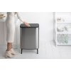 Κάδος με καπάκι αφής BO, 2 x 30 l, σε ματ ατσάλι, Brabantia