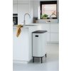 Κάδος με καπάκι αφής BO, 60 l, σε λευκό, Brabantia