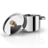 Κατσαρόλα NORDIC KITCHEN, 3 l, 18 cm, καπάκι με ξύλινη λαβή, από ανοξείδωτο ατσάλι, Eva Solo
