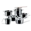Κατσαρόλες POTS & PANS, σετ 9 τεμαχίων, από ανοξείδωτο ατσάλι, Alessi