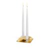 Κηροπήγιο SQUARE CANDLE, σετ 4 τεμαχίων, σε χρυσό, Höfats