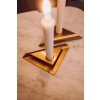 Κηροπήγιο SQUARE CANDLE, σετ 4 τεμαχίων, σε χρυσό, Höfats