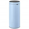 Κάδος με καπάκι αφής TOUCH BIN NEW, 30 l, σε γαλάζιο, Brabantia