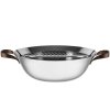 Τηγάνι wok EDO, 34 cm, 5,8 l, ανοξείδωτο ατσάλι, Alessi