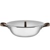 Τηγάνι wok EDO, 34 cm, 5,8 l, ανοξείδωτο ατσάλι, Alessi