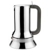 Καφετιέρα εσπρέσο 3 φλιτζανιών 9090, 150 ml, καφέ λαβή, Alessi