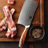 Κινέζικο μαχαίρι κουζίνας ROSE WOOD DAMASCUS, 16,5 cm, Dellinger