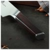 Ιαπωνικό μαχαίρι Σεφ NAKIRI CUBE, 20 cm, από ξύλο έβενος, Dellinger
