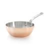 Τηγάνι saute PRIMA MATERA 24 cm, για επαγωγή, κωνικό, χάλκινο, de Buyer