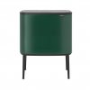 Κάδος με καπάκι αφής BO TOUCH BIN, 3 x 11 l, σε πράσινο, Brabantia