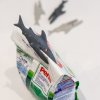 Κλιπ αεροστεγούς κλεισίματος SHARKY, Σετ 20 τμχ, φυσικό γκρι/άμμος της ερήμου, Koziol