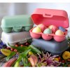 Δοχείο αποθήκευσης αβγών EGGS TO GO MINI, 17 cm, για 6 αυγά, σε απόχρωση πράσινου φύλλου, Koziol