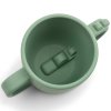 Παιδικό ποτήρι με χερούλια PEEKABOO CROCO, 170 ml, από σιλικόνη, πράσινο, Done by Deer