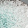 Πιάτο γλυκού AQUA SPLASH, 24 x 17 cm, ακανόνιστο σχήμα, μπλε, πήλινο, MIJ