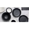 Πιάτο γεύματος MODERN BLACK, 25 cm, σε ακανόνιστο σχήμα, MIJ