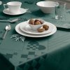 Χριστουγεννιάτικο τραπεζομάντηλο NATALE, 150 x 220 cm, υφαντό ζακάρ, πράσινο, Rosendahl
