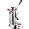 Καφετιέρα μοχλού LUSSO La Pavoni, ασήμι, με ξύλινη λαβή, La Pavoni