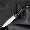 Μαχαίρι για μπριζόλα SOK SHARK VG-10 DAMASCUS CARBON, 10 cm, Dellinger