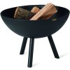 Τζάκι εξωτερικού χώρου FLAMES, 40 cm, μαύρο, Philippi