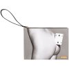 Τσαντάκι χειρός TOILETPAPER TWO OF SPADES, 28 x 20 cm, γκρι, Seletti