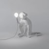 Επιτραπέζια λάμπα MONKEY SITTING, 32 cm, σε λευκό, Seletti