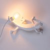 Επιτραπέζια λάμπα CHAMELEON GOING DOWN, 21 cm, σε λευκό, με υποδοχή USB, Seletti