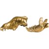 Φιγούρα WUNDERKAMMER WOLF SKULL, 28 cm, ασημί, από αλουμίνιο, Seletti