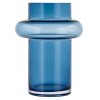 Βάζο TUBE, 20 cm, σκούρο μπλε, γυάλινο, Lyngby Glas