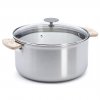 Κατσαρόλα ALCHIMY LOQY 24 cm, ασημί, ανοξείδωτο ατσάλι, de Buyer