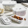 Δοχεία για τρόφιμα με αεροστεγές κλείσιμο FRESH & SAVE, σετ 3 τεμαχίων, σε λευκό, από πλαστικό, Zwilling
