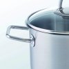 Ρηχή κατσαρόλα VISEO 20 cm, ασημί, ανοξείδωτο ατσάλι, Fissler