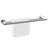Επιτοίχια κρεμάστρα πετσέτας SCALA 66 cm, διπλή, στιλβωμένη, ανοξείδωτο ατσάλι, Zack